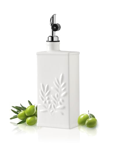 Sweejar Ceramic Olive Oil Dispenser Bottle for Kitchen
