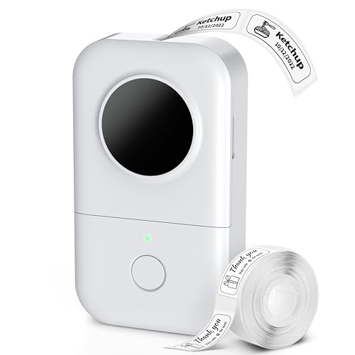 D30 Mini Bluetooth Label Maker Machine with Tape Portable Printer