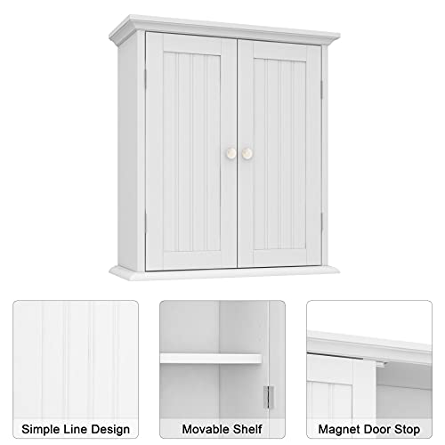 Bathroom Wall Cabinet with 2 Doors