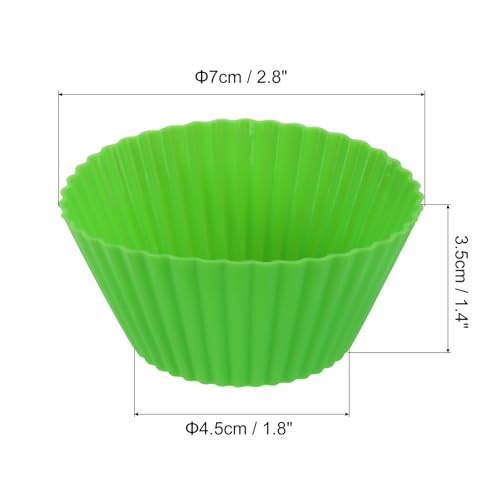 12Pcs Silicone Cupcake Liners