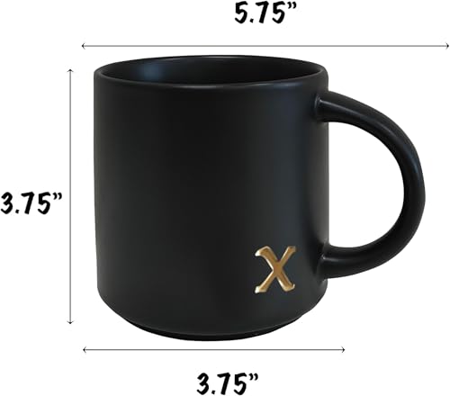 Black Ceramic Coffee Mug (15 Count)