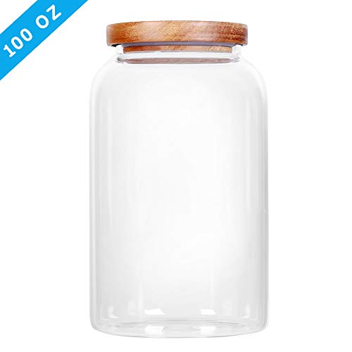 Modern Design Transparent Glass Food Storage Jars