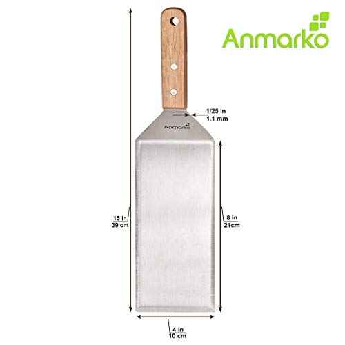 Stainless Steel Metal Griddle 4 x 8 inch Spatula