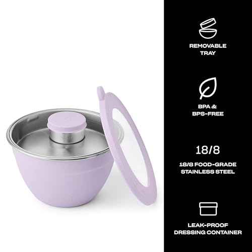 Stainless Steel Salad Bowl Kit 64oz
