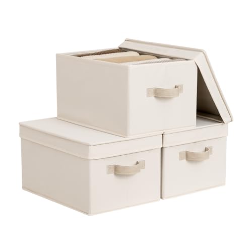 Storage Bins with Lids (3 Count)