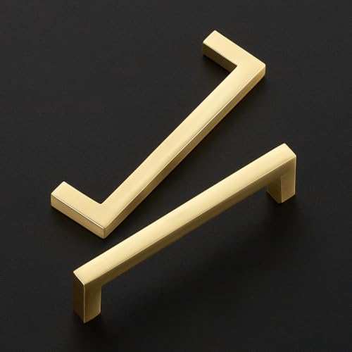 Brushed Gold Cabinet Handles Solid Cabinet Pulls 3 (15 Count)