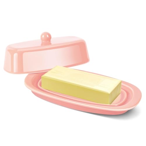 Standard Ceramic Butter Dish with Lid for Countertop