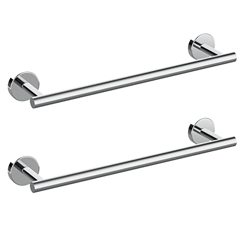 2 Pieces Polished Chrome Bathroom Towel Bar