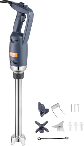 Commercial Immersion Blender Constant Speed Heavy Duty Immersion Blender 350W Commercial Hand Mixer 304 Stainless Steel Hand Blender Commercial with 19.7" Removable Shaft for Kitchen Mixing