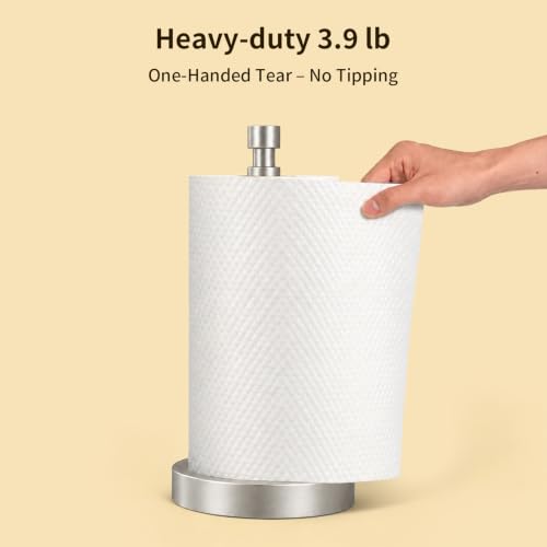 3.9lbs Heavy Duty Paper Towel Holder Countertop Weighted Base