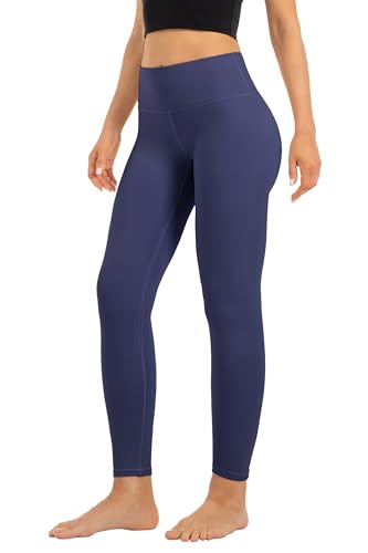 High Waist Butt Lifting Leggings for Women Buttery Soft Breathable Yoga Pants with Hidden Pocket Tummy Control Gym Navy