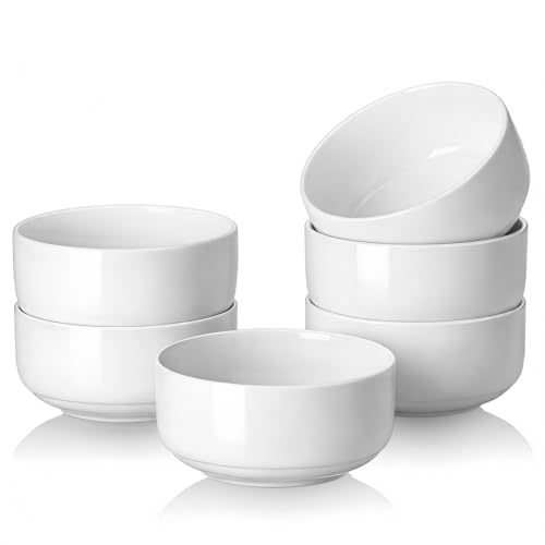 White Ceramic Bowls Set of 6 (6 Count)