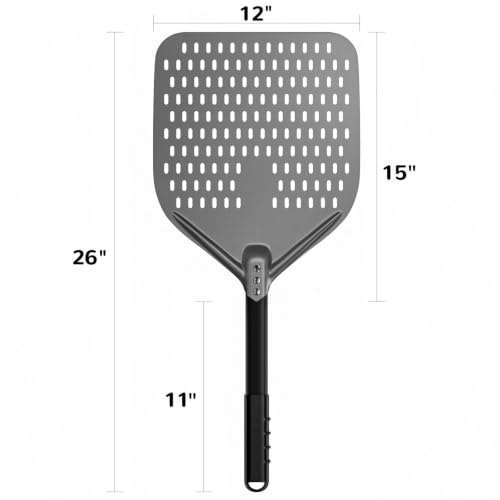 12 x 15 Inch Rectangular Aluminum Pizza Peel