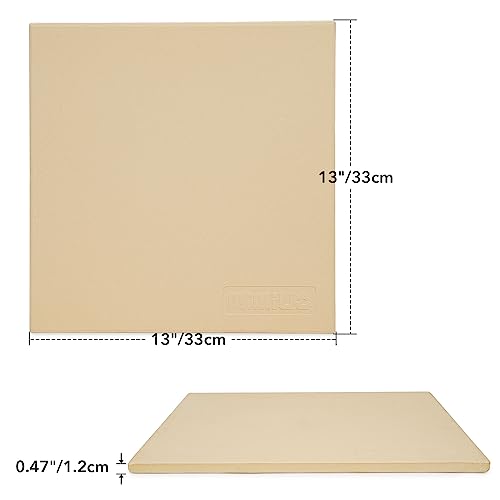13" Square Pizza Stone Fits for Ooni 12" Ovens & BBQ Grill