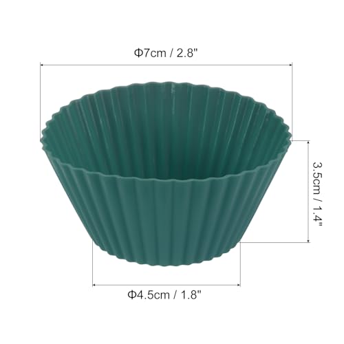 12Pcs Silicone Cupcake Liners