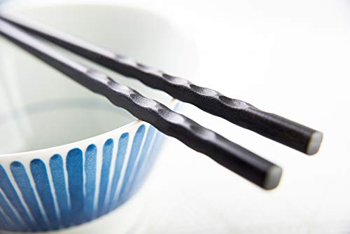 Reusable Luxury Japanese Style Chopsticks 5 Pair Set Dishwasher Safe (5 Count)
