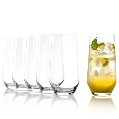 Quatrophil Longdrink Cocktail Glasses Crystal (13.25 Count)