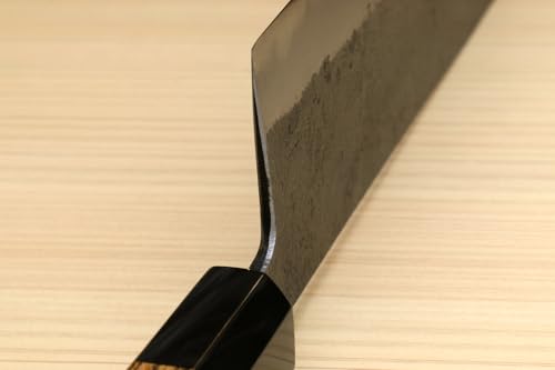 Nashiji High Carbon White Steel #2 Japanese Nakiri Vegetable Knife with Cocobolo Wood Handle