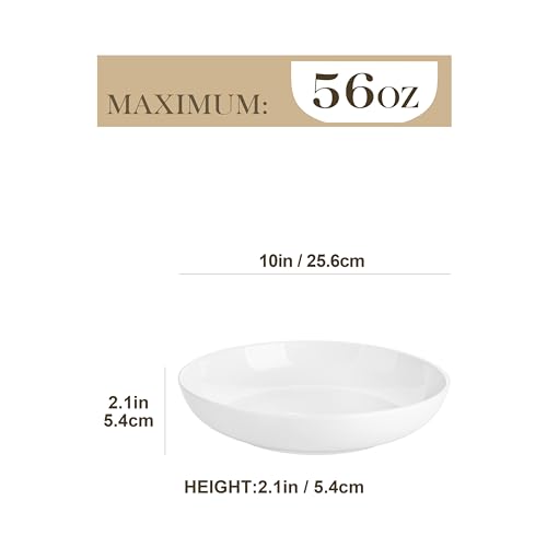 10" Large Pasta Bowls Set of 4 (4 Count)