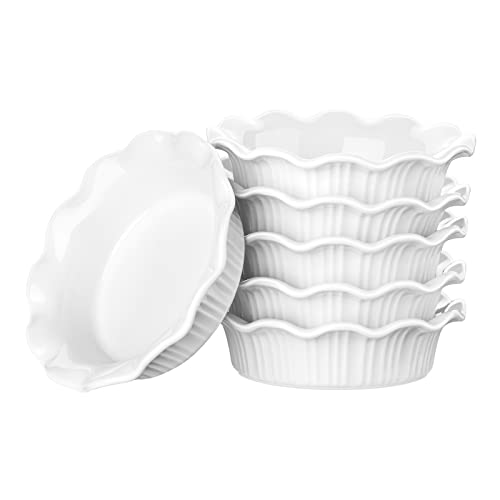 Ceramic Mini Pie Pans Set of 6 (6 Count)