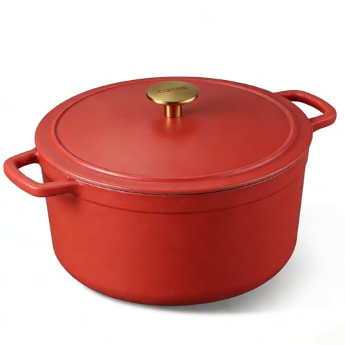 5QT Enameled Cast Iron Dutch Oven Pot with Lid