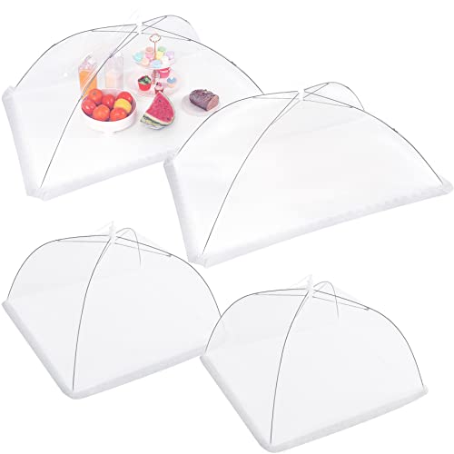 4Pcs Mesh Food Cover Tent Umbrella Pop Up Outside Outdoor Party Net