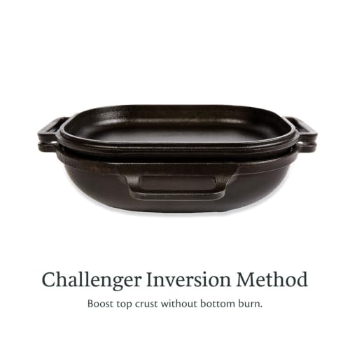 Challenger Bread Pan Cast Iron Loaf Pan with Lid + Care Kit for Artisan Sourdough and Homemade Bread Baking