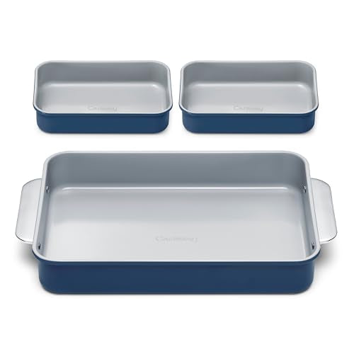 Non Stick Rectangle Baking Pan Set (3 Count)