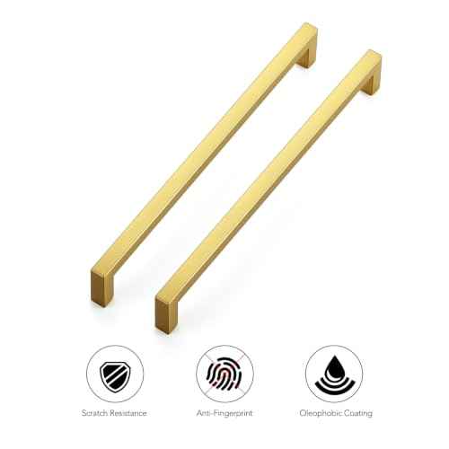 Gold Cabinet Handles Solid Cabinet Pulls (30 Count)