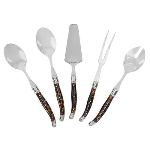 5 Piece Laguiole Tortoise Shell Hostess Set (5 Count)