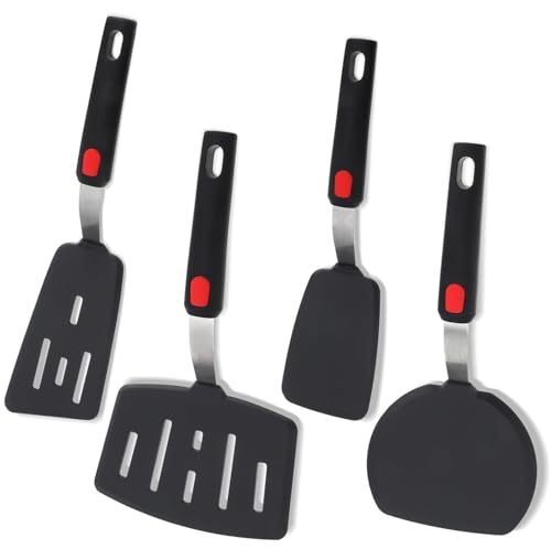Silicone Spatula Turner Set of 4 (4 Count)