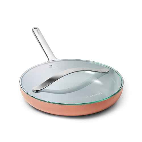 12" Non Stick Ceramic Frying Pan with Glass Lid