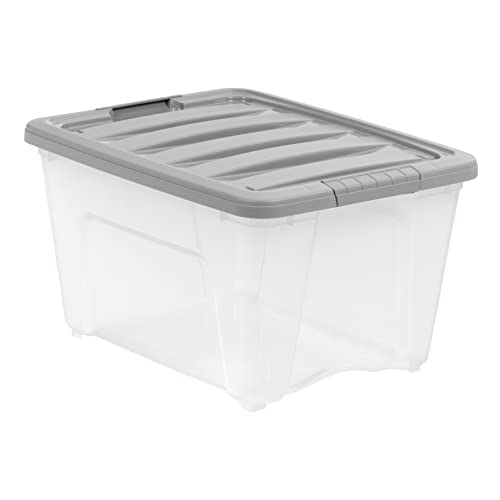 Plastic Storage Containers with Secure Latching Lids (6 Count)