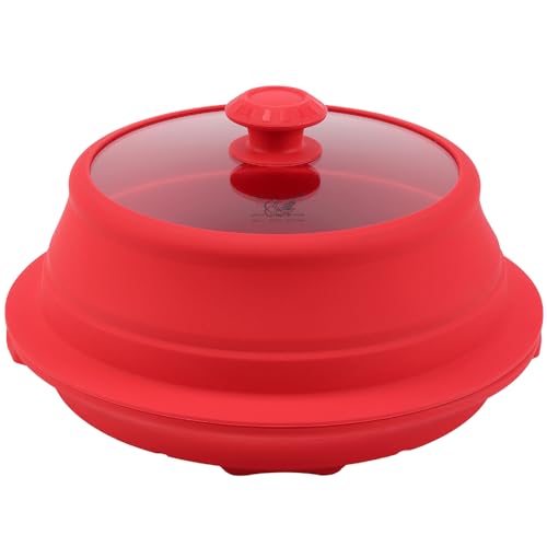 Microwave Splatter Silicone Cover Collapsible Steamer
