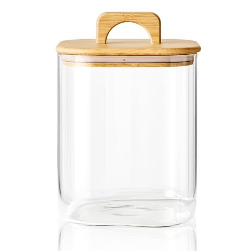 Sweejar 3 qt Glass Jars for Laundry Room Organization
