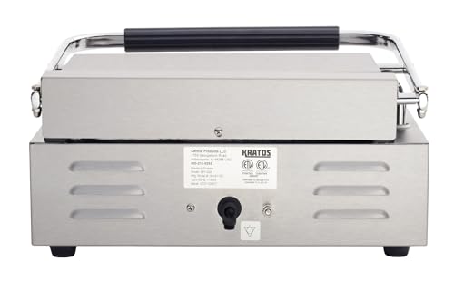 Commercial Panini Sandwich Grill Grooved Top w