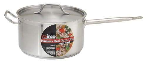 7 1 2 qt 7.5 qt Stainless Steel Sauce Pan with Cover