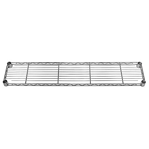 Shelving Inc. 8" d x 42" w Chrome Wire Shelving with 3 Tier Shelves