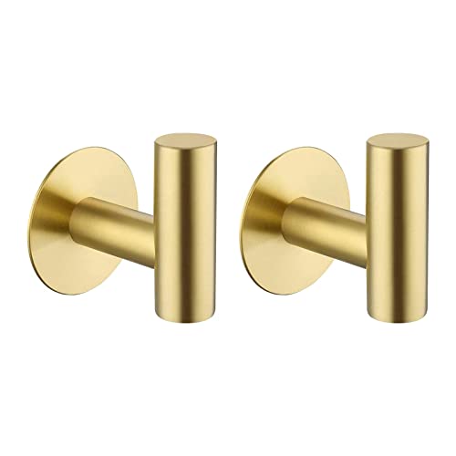 Adhesive Hooks Towel Hooks for Bathroom (2 Count)