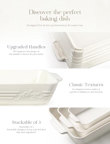 Ceramic Baking Dish Set (3 Count)