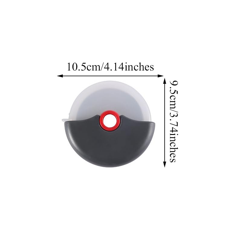 Pizza Cutter Wheel with Protective Blade Cover (4 Count)
