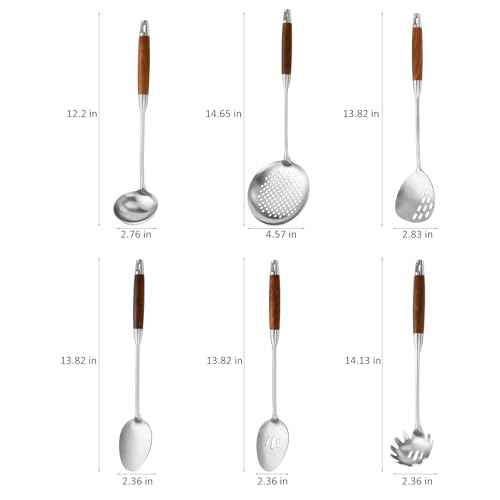 18 10 Stainless Steel Kitchen Utensils Set (6 Count)