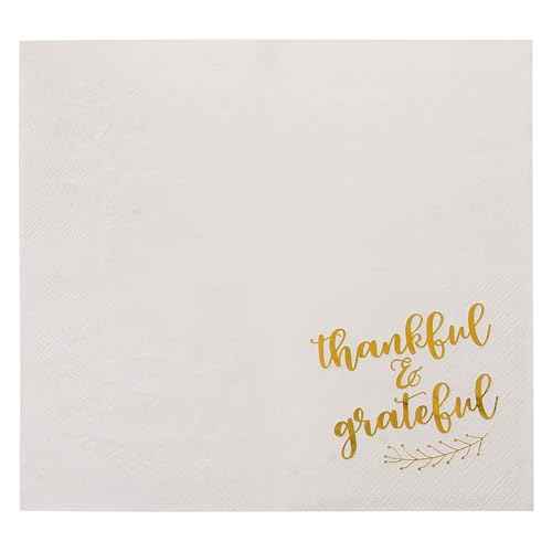 50 Pack Thanksgiving Cocktail Napkins Party Supplies Table Decorations (50 Count)