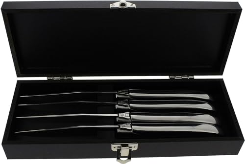 Laguiole Connoisseur Set of 4 Stainless Steel Steak Knives (4 Count)