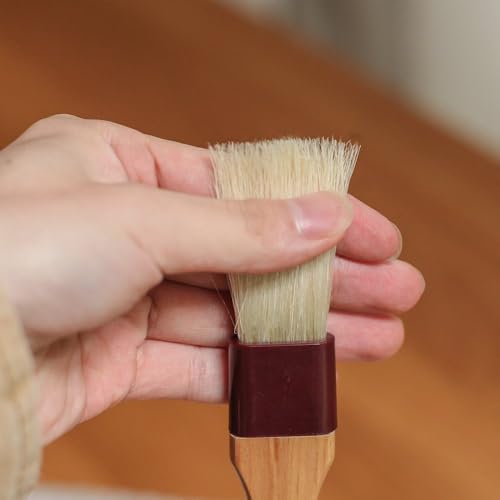 Pastry Brush Natural Boar Bristle Wooden Food Basting Brush