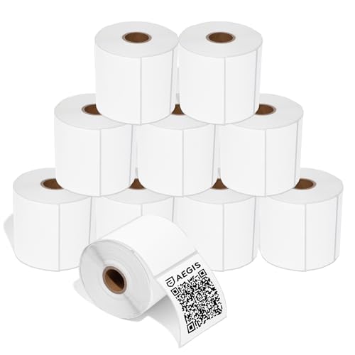 3" X 3" Square Direct Thermal Labels (10 Count)