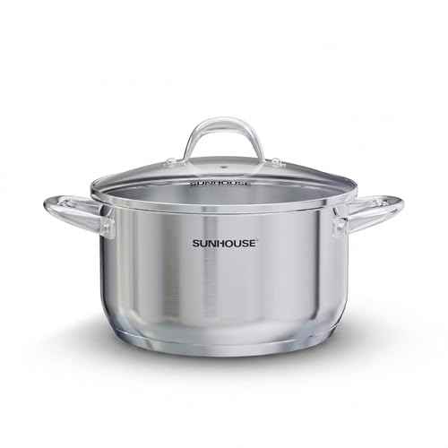6 QT Stainless Steel Stock Pot with Lid