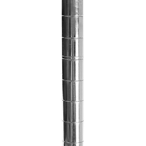 Shelving Inc. 8" d x 8" w Chrome Wire Shelving with 3 Tier Shelves