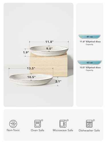 Ceramic Serving Bowls Set of 2 (2 Count)