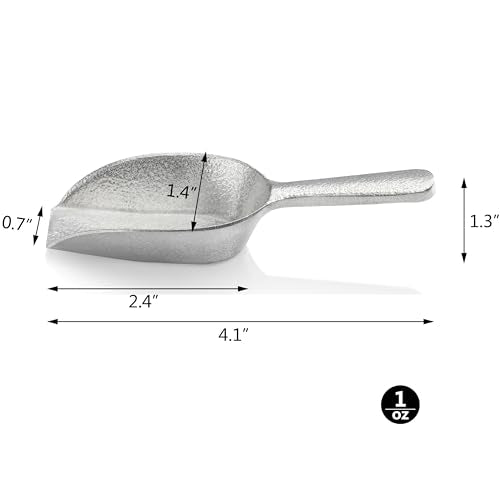 Cast Aluminum Flat Bottom Utility Scoop
